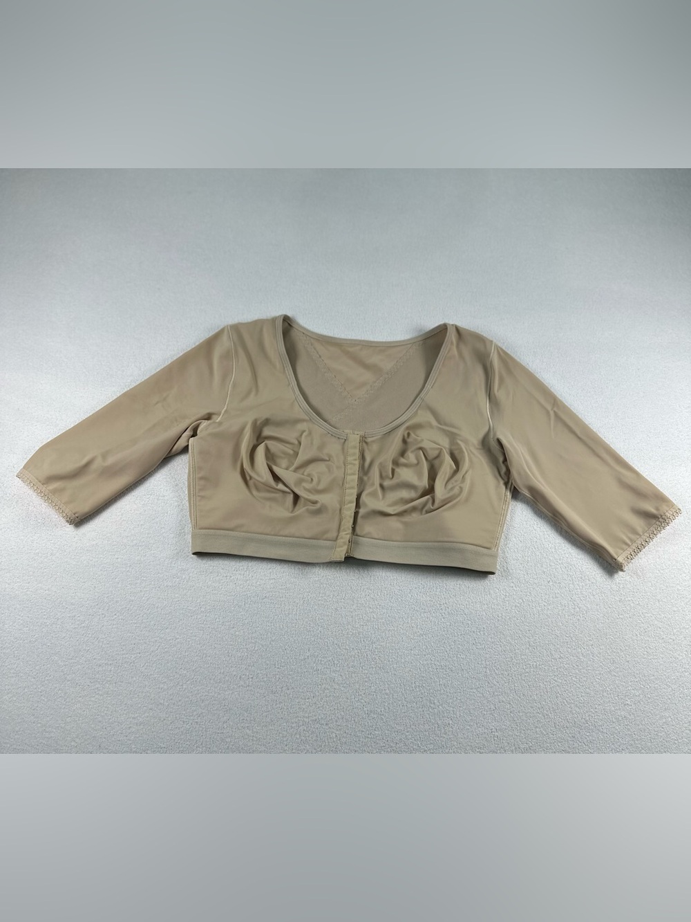 Front-Closure Nude Shaping Bodysuit Top